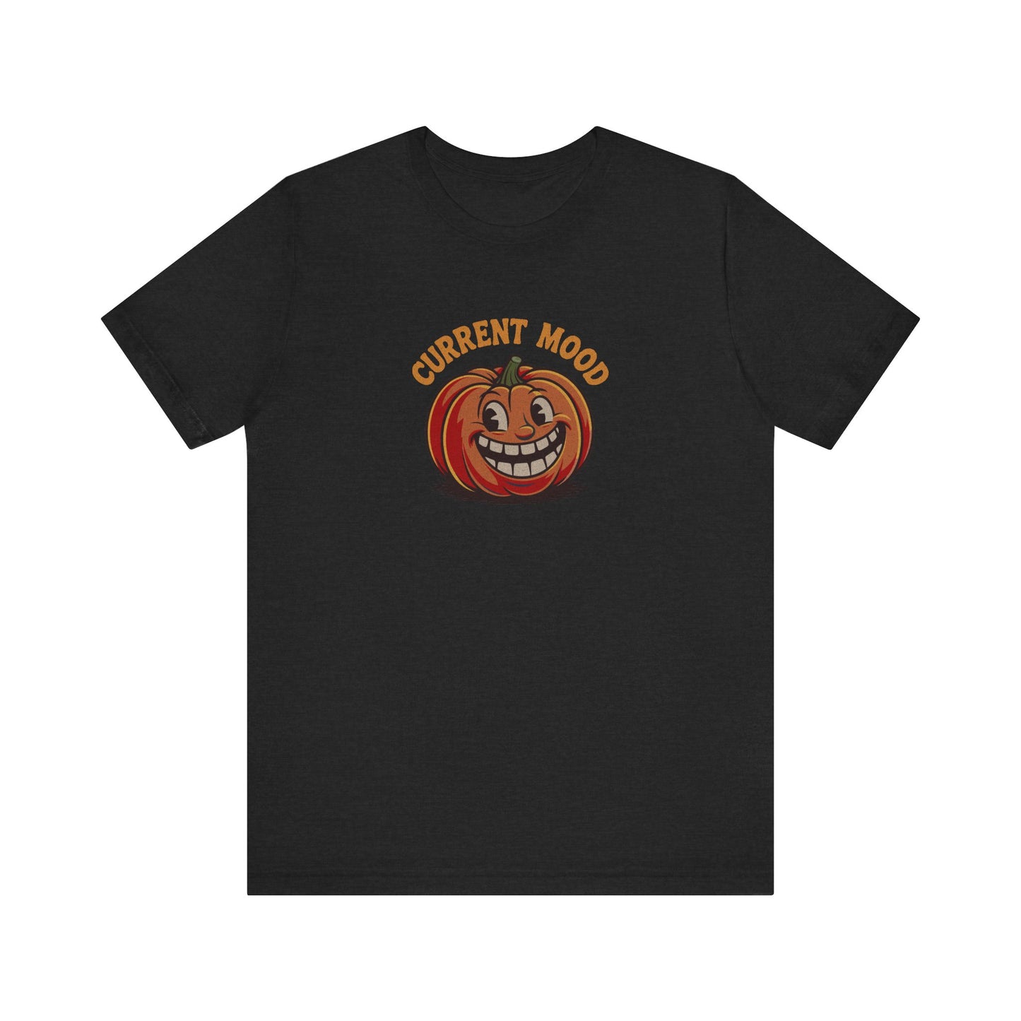 Current Mood (Toothy Jack) — Retro Halloween Tee (Dark)