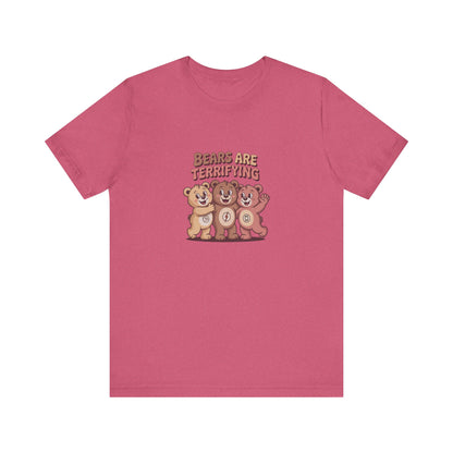 Bears Are Terrifying (Cute Remix) — Retro Tee (Light)