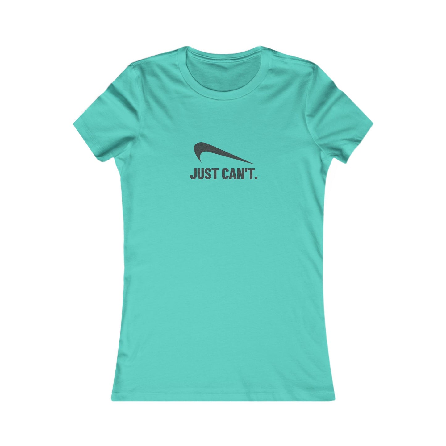Just Can’t Athletic Parody — Retro Workout Women's Tee (Light)