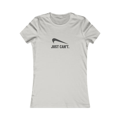 Just Can’t Athletic Parody — Retro Workout Women's Tee (Light)