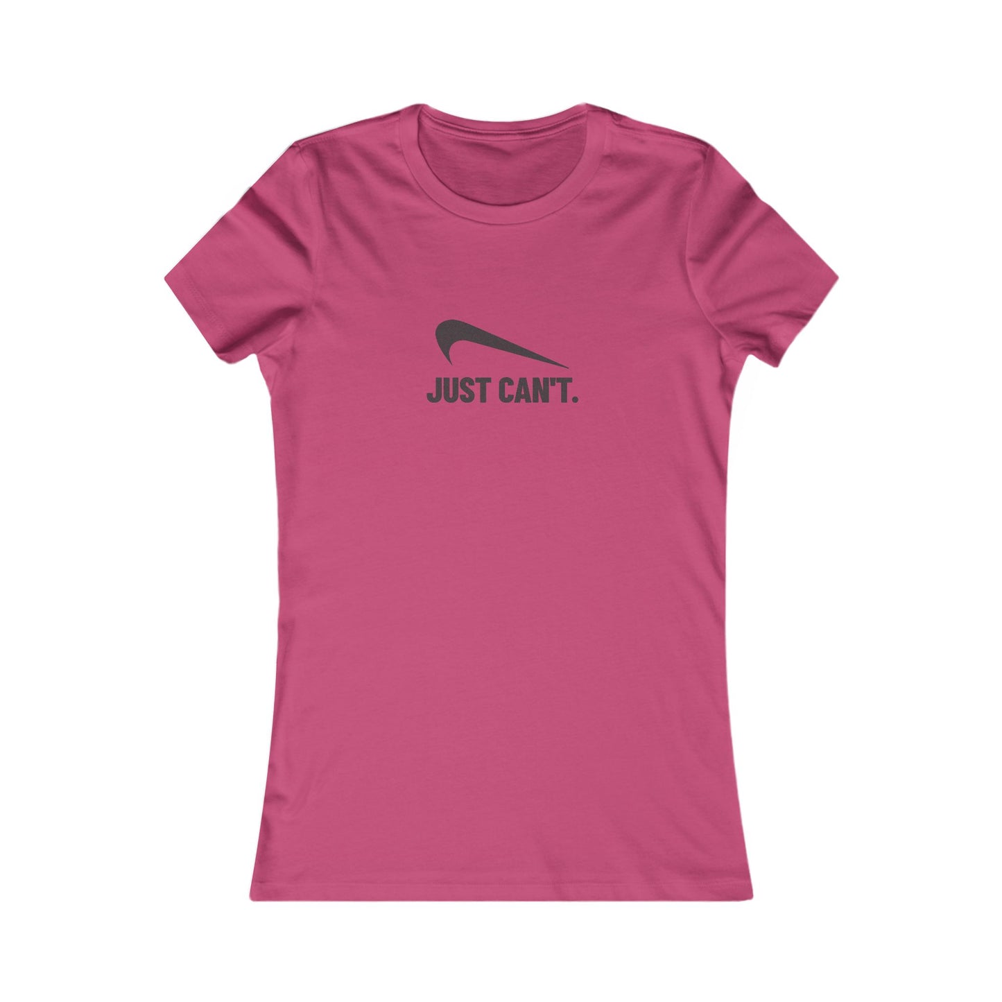 Just Can’t Athletic Parody — Retro Workout Women's Tee (Light)