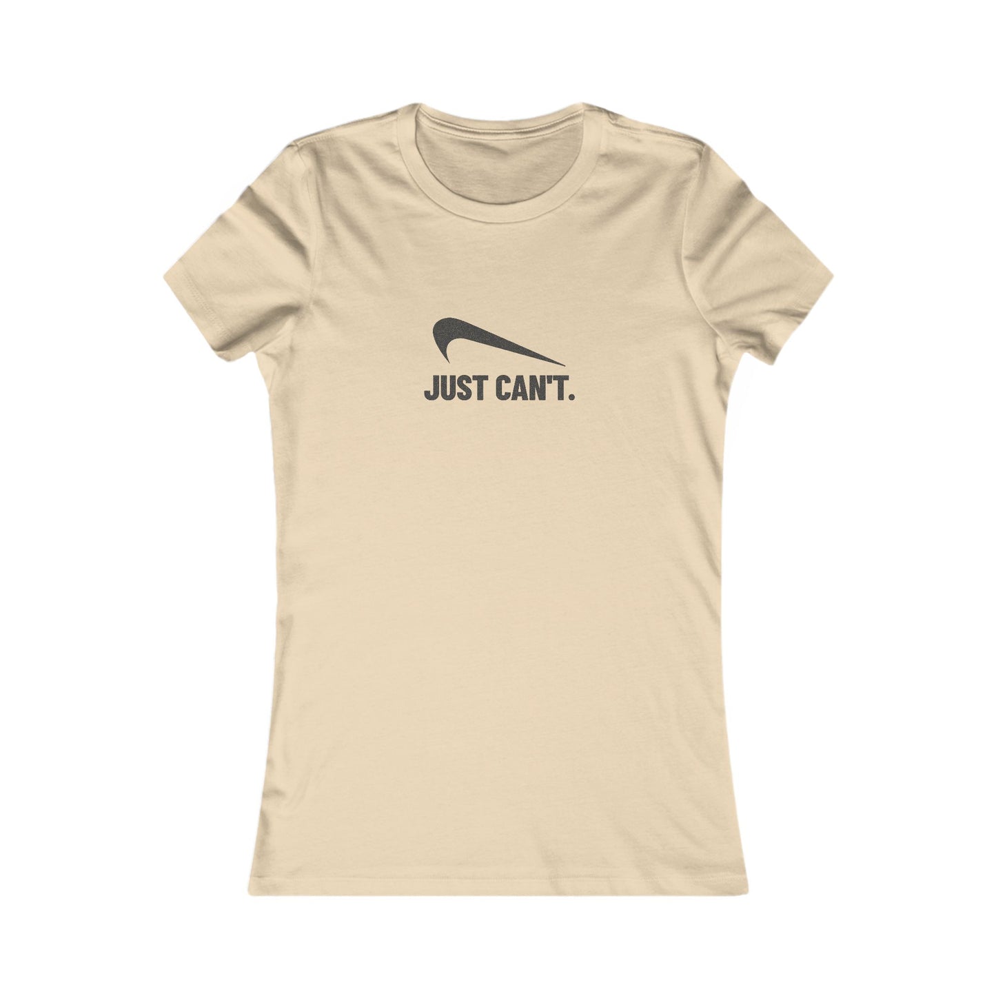 Just Can’t Athletic Parody — Retro Workout Women's Tee (Light)