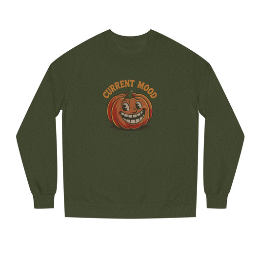 Current Mood (Toothy Jack) — Retro Halloween Sweatshirt (Dark)