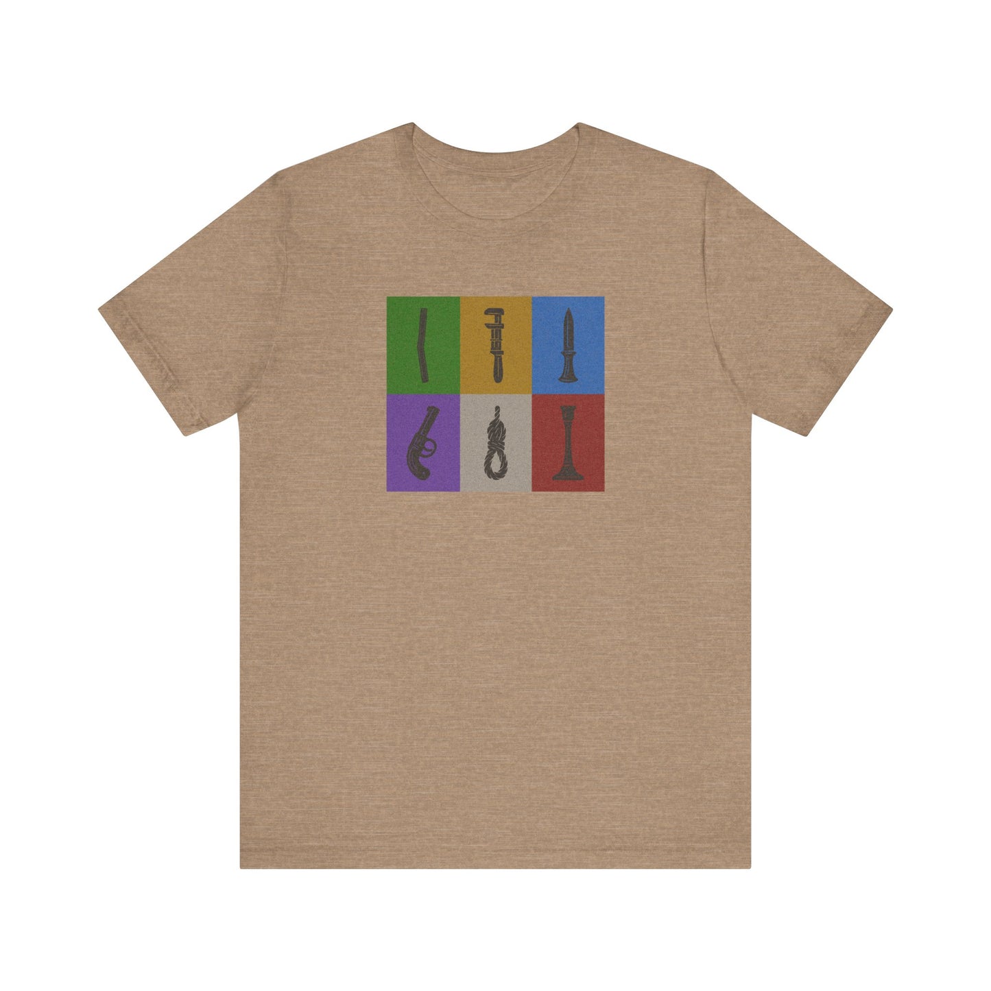 Six Ways Into the Evidence Locker — Clue Retro Tee (Light)