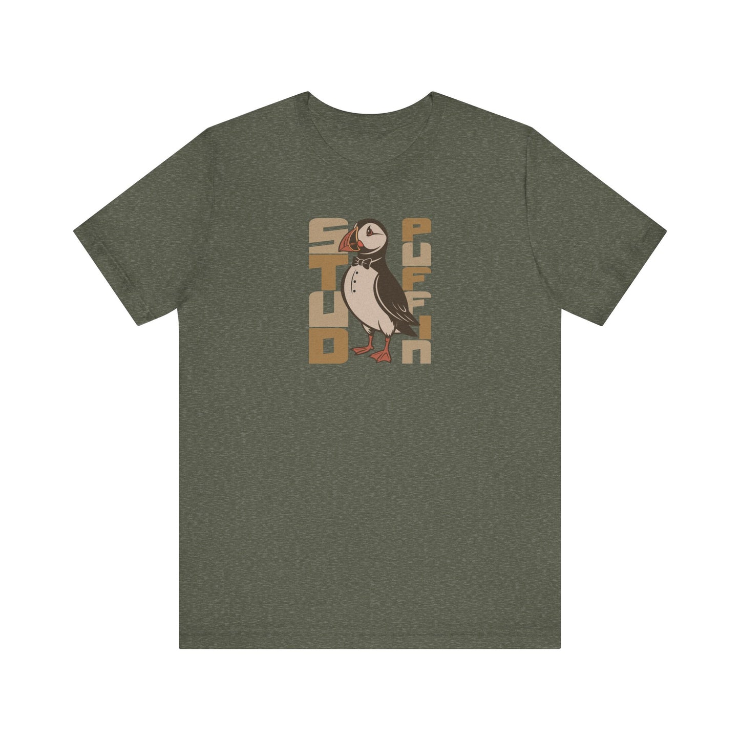 Stud Puffin, Licensed to Chill – Spy-Bird Retro Tee (Dark)