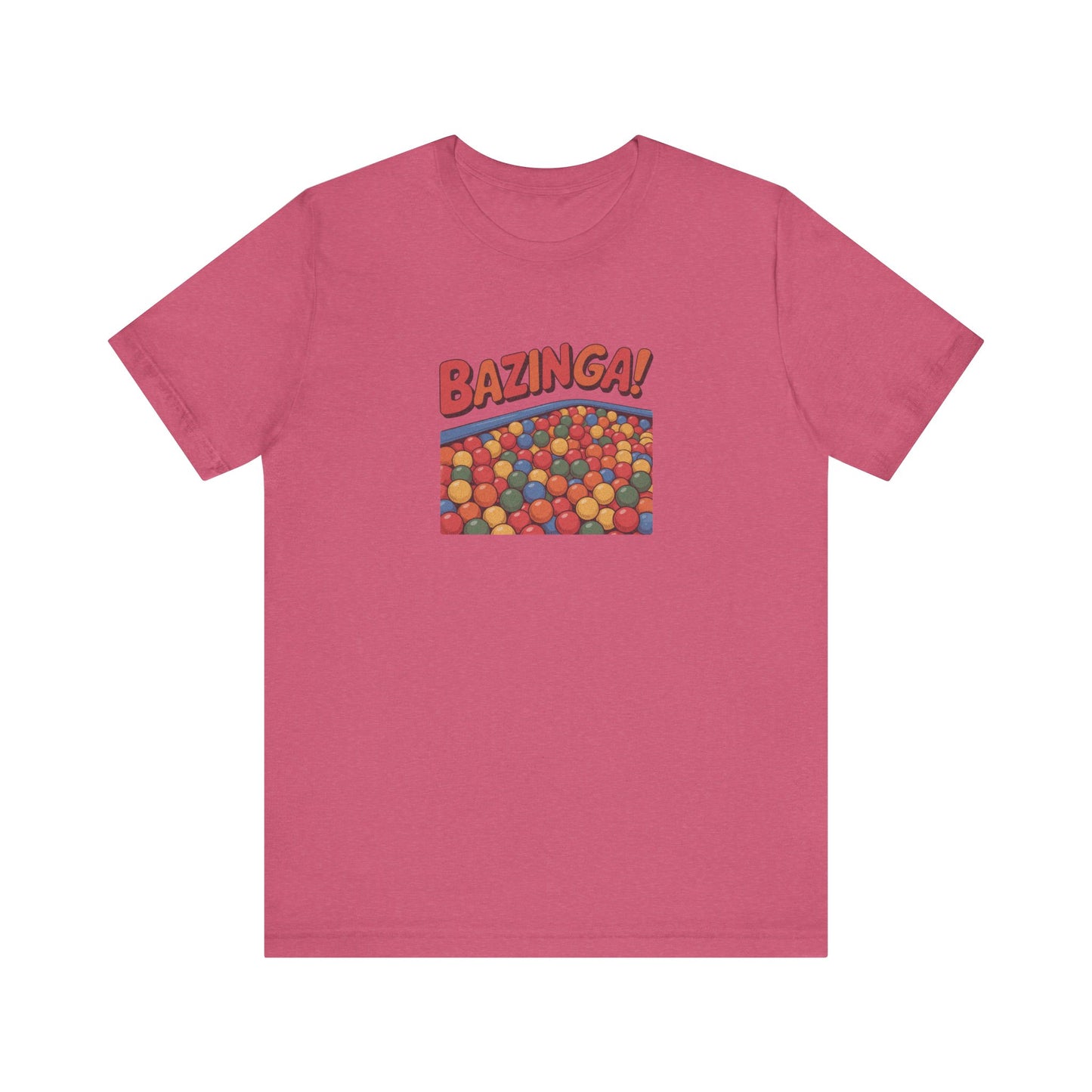 Bazinga! Ball Pit — Big Bang Theory Retro Tee (Light)
