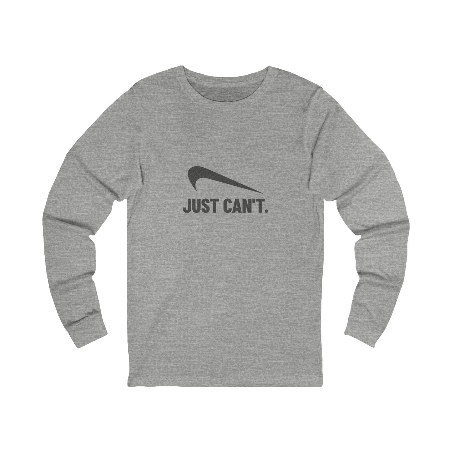 Just Can’t Athletic Parody — Retro Workout Long Sleeve (Light)