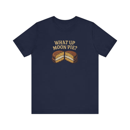 What Up, Moon Pie? — Big Bang Theory Retro Tee (Dark)