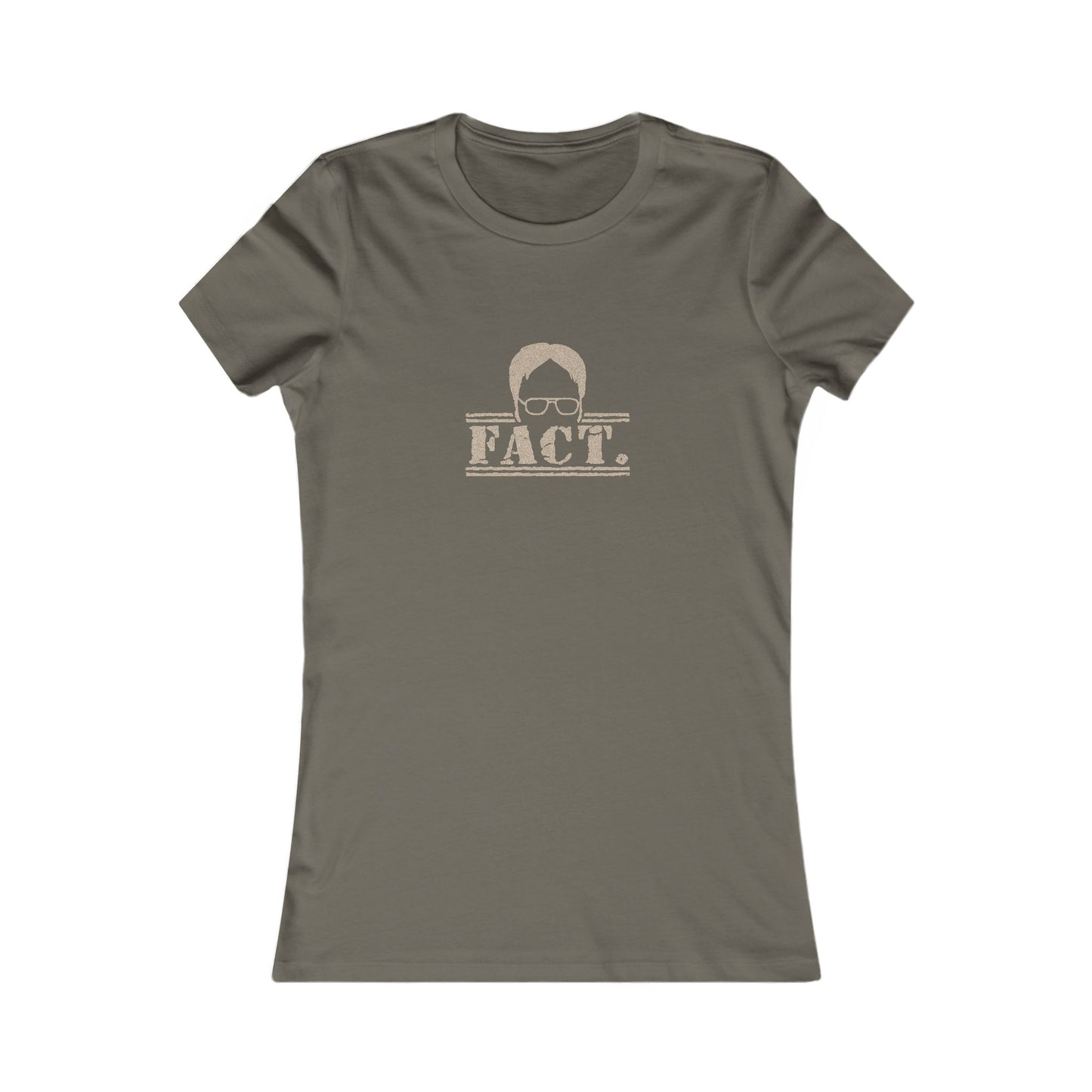 Dwight Schrute FACT. — The Office-Inspired Women's Tee (Dark)