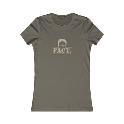 Dwight Schrute FACT. — The Office-Inspired Women's Tee (Dark)