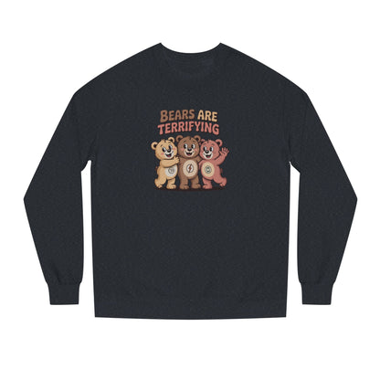 Bears Are Terrifying (Cute Remix) — Retro Sweatshirt (Dark)