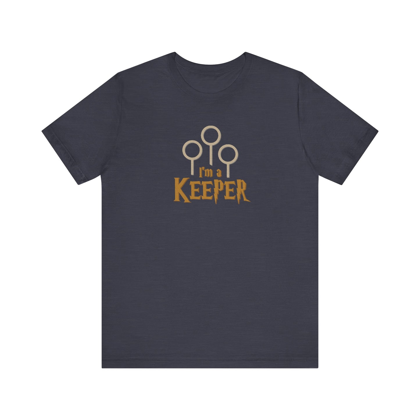 I’m a Keeper — Harry Potter Quidditch Retro Tee (Dark)