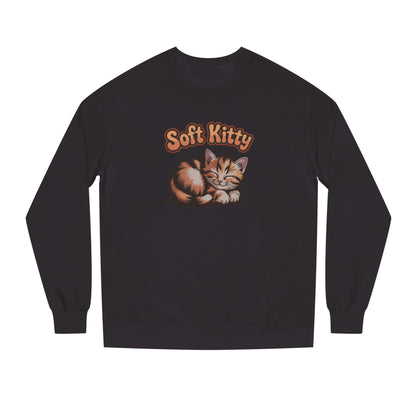 Soft Kitty Sick-Day Lullaby — Big Bang Theory Retro Sweatshirt (Dark)