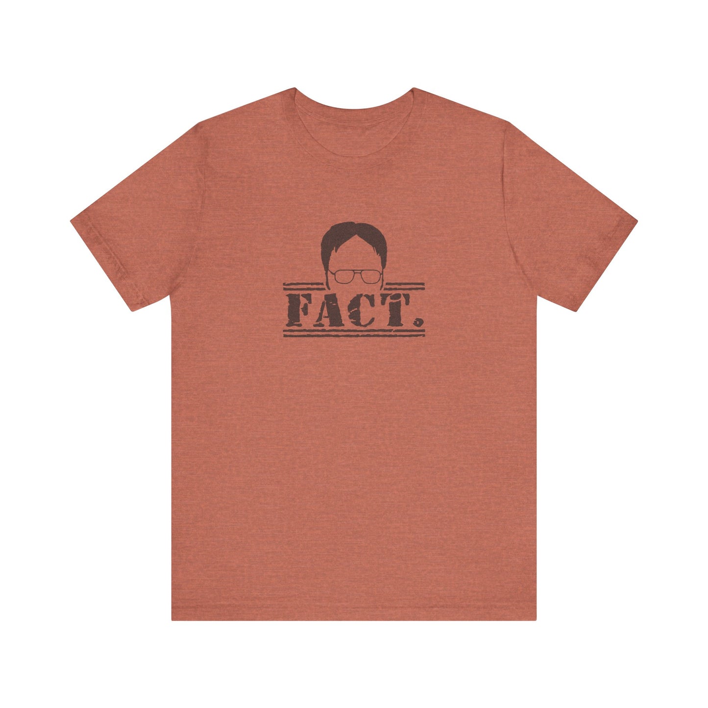 Dwight Schrute FACT. — The Office-Inspired Retro Tee (Light)