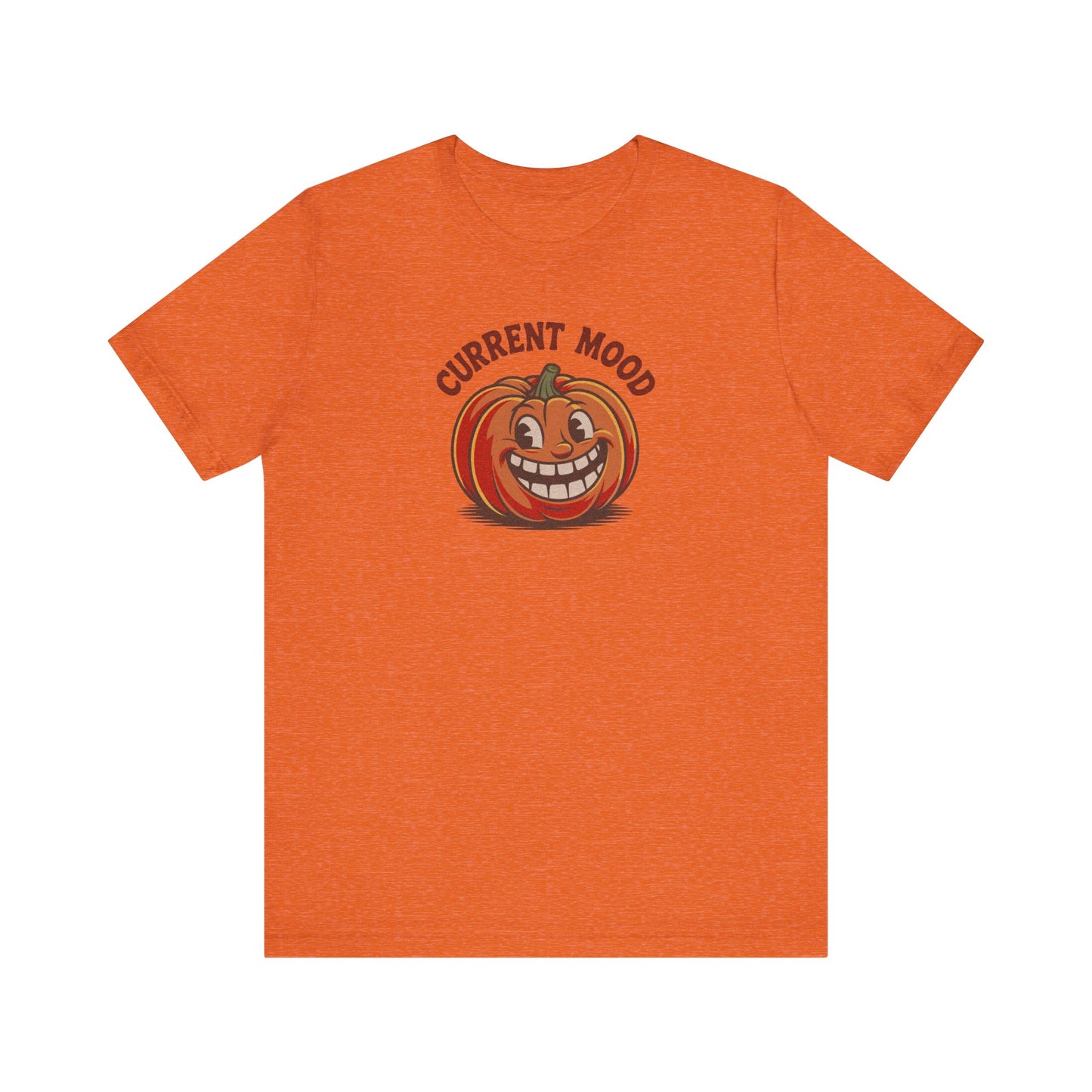 Current Mood (Toothy Jack) — Retro Halloween Tee (Light)