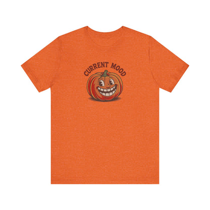 Current Mood (Toothy Jack) — Retro Halloween Tee (Light)