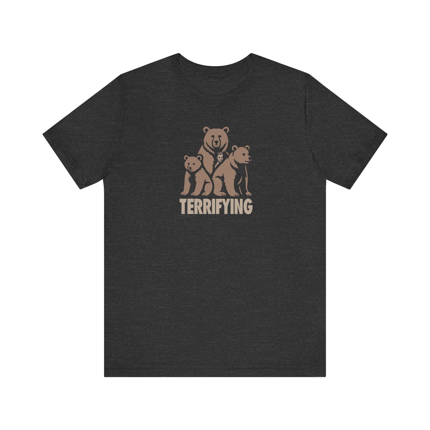 Bears Are Terrifying — Retro Silhouette Tee (Dark)