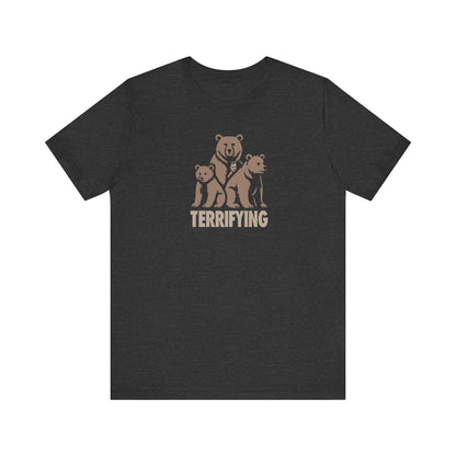 Bears Are Terrifying — Retro Silhouette Tee (Dark)