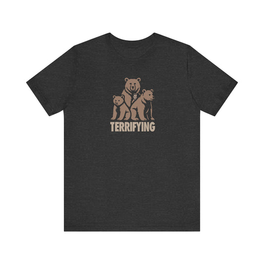 Bears Are Terrifying — Retro Silhouette Tee (Dark)