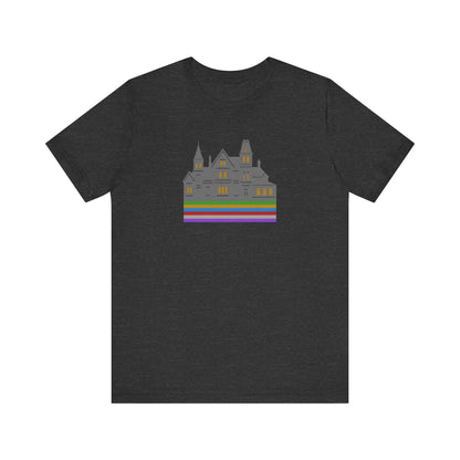 Welcome to Hill House (Off Route 41) — Clue Retro Tee (Dark)