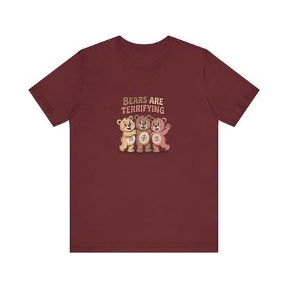 Bears Are Terrifying (Cute Remix) — Retro Tee (Dark)