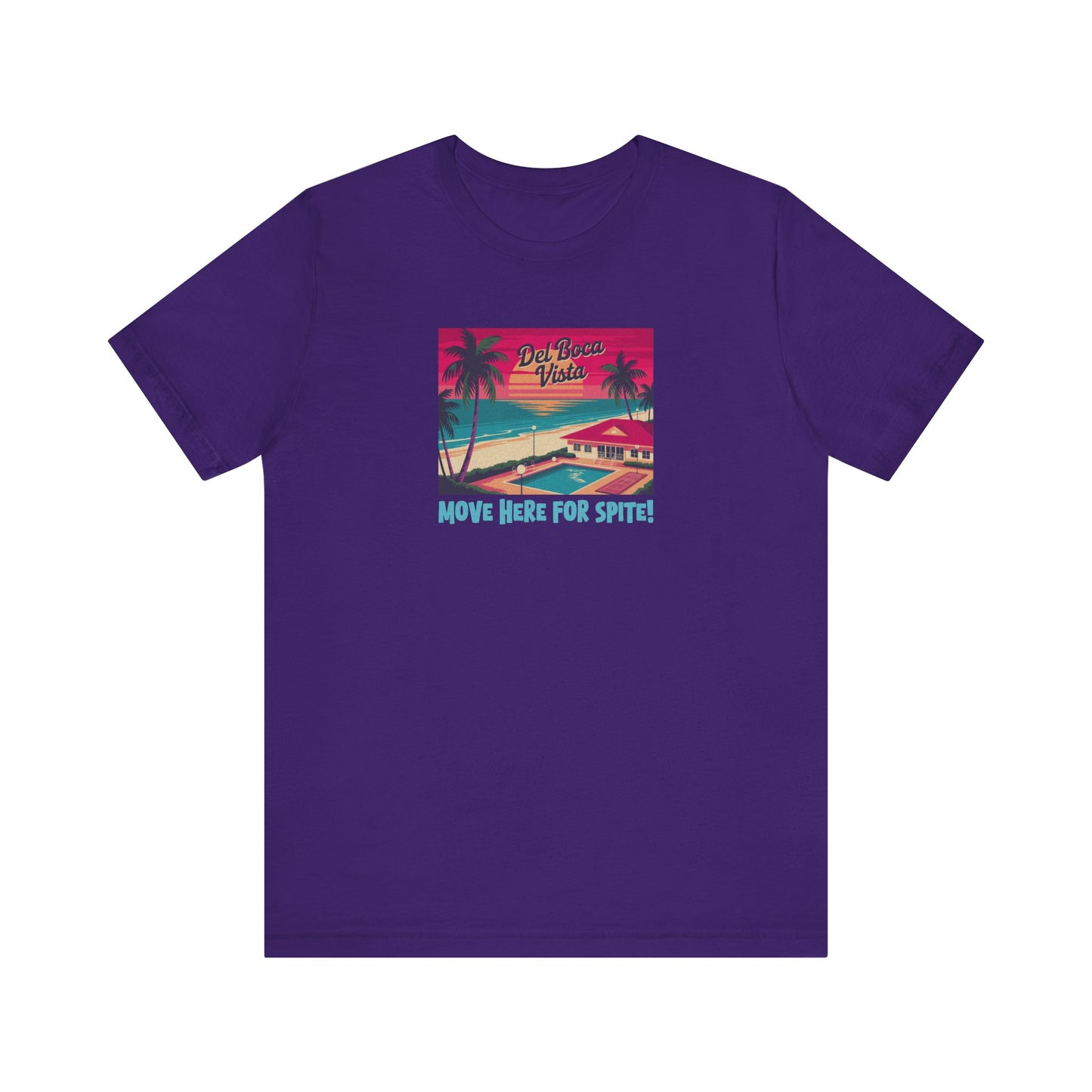 Del Boca Vista (Move Here For Spite!) — Seinfeld Retro Tee (Dark)