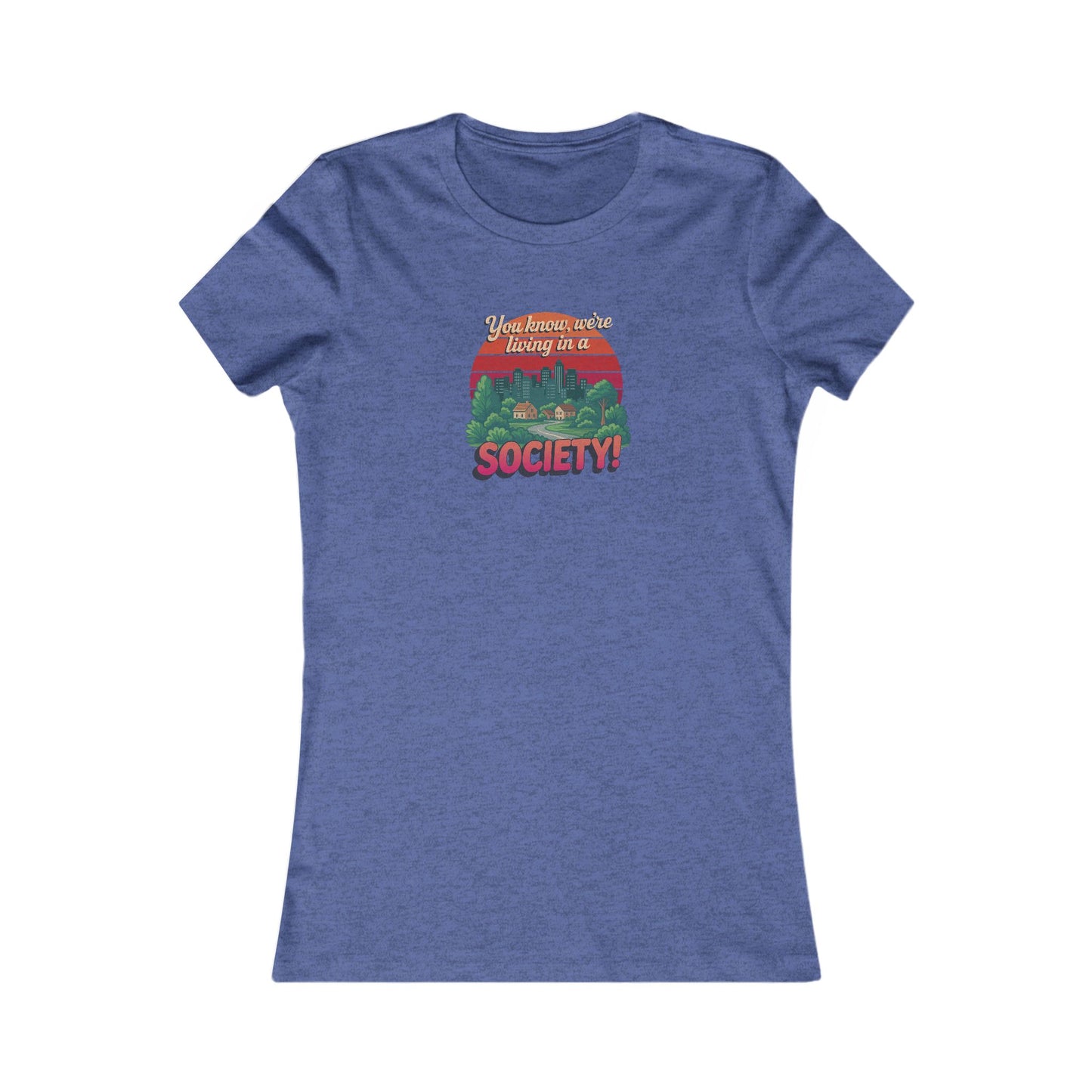 We’re Living in a Society! — Seinfeld Retro Women's Tee (Dark)
