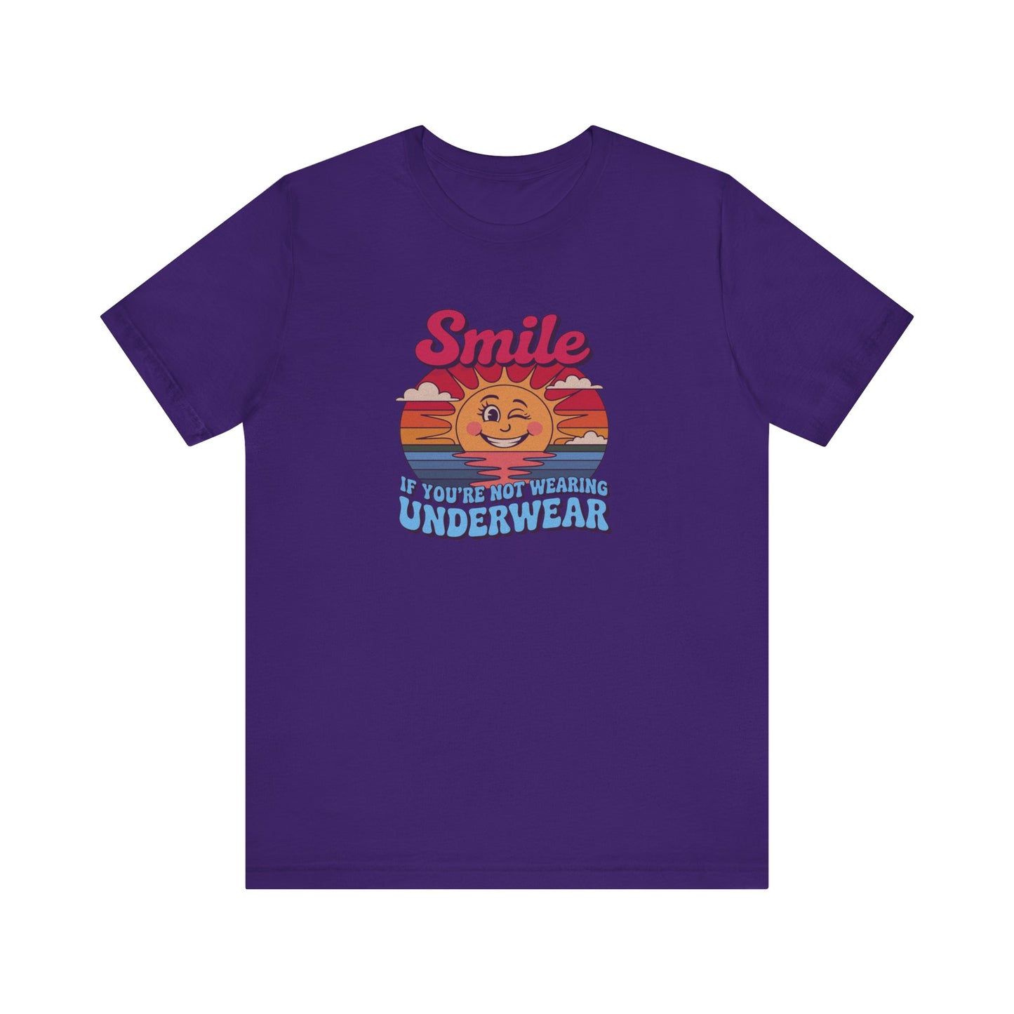 Smile If You’re Not Wearing Underwear — Retro Tee (Dark)