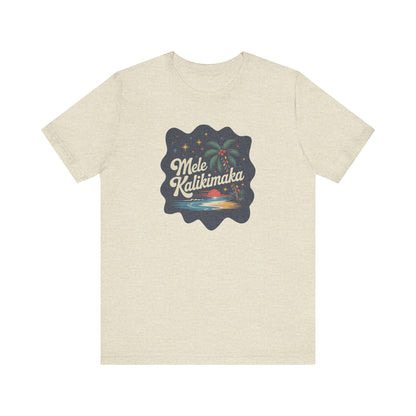 Mele Kalikimaka — Retro Hawaiian Christmas Tee (Light)