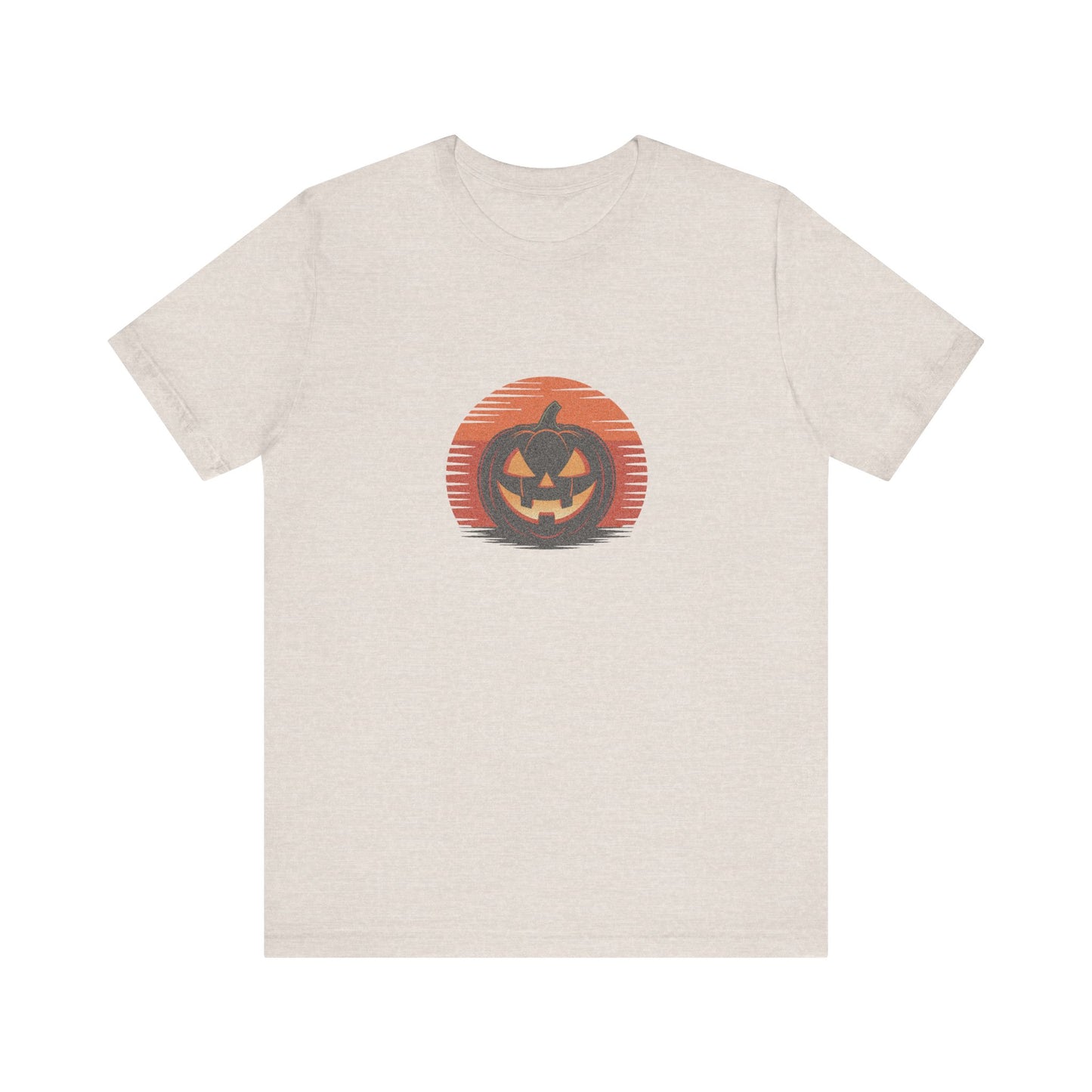 Retro Jack: Sliced Sunset — Halloween Sunset Tee (Light)