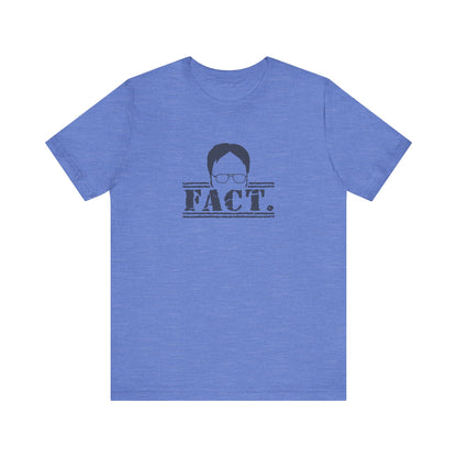 Dwight Schrute FACT. — The Office-Inspired Retro Tee (Light)