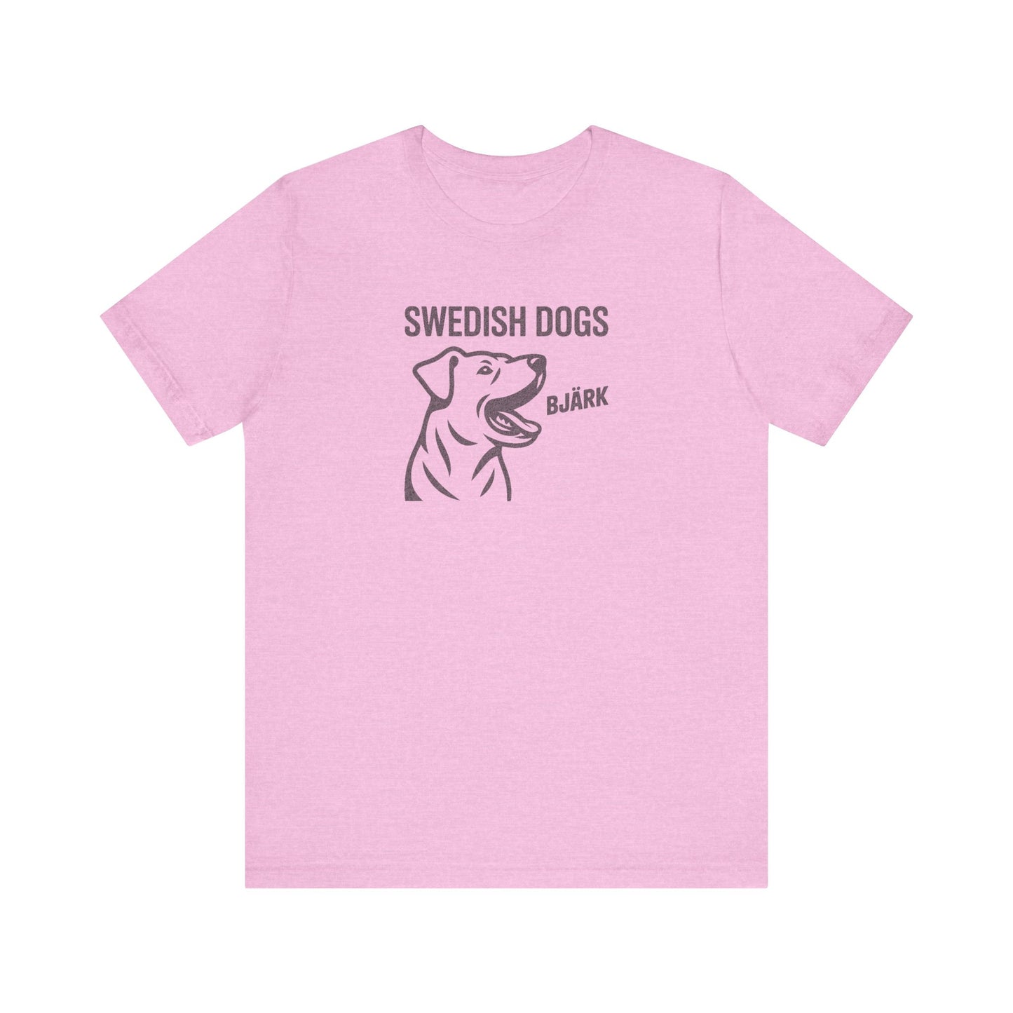 His Bjärk Is Worse Than His Bite – Minimalist Dog Pun Retro Tee (Light)