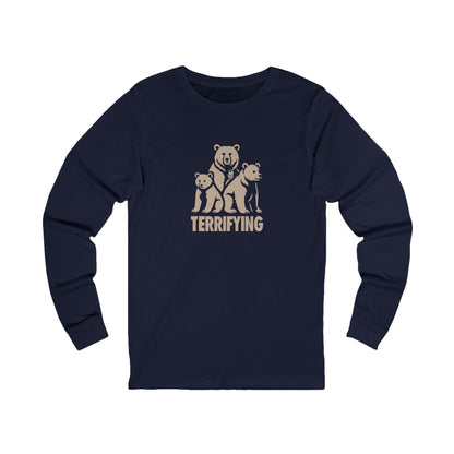 Bears Are Terrifying — Retro Silhouette Long Sleeve (Dark)