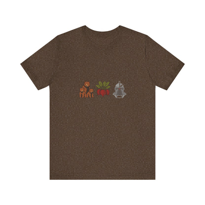 Bears, Beets, Battlestar (Icons) — Retro Tee (Dark)