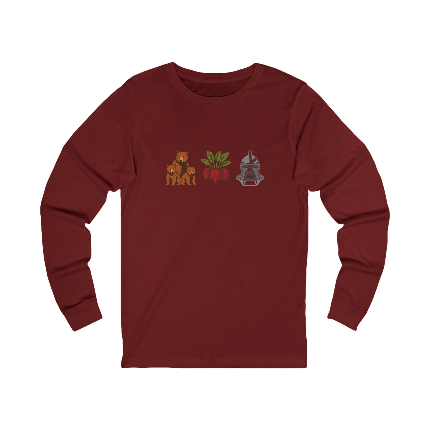 Bears, Beets, Battlestar (Icons) — Retro Long Sleeve (Dark)