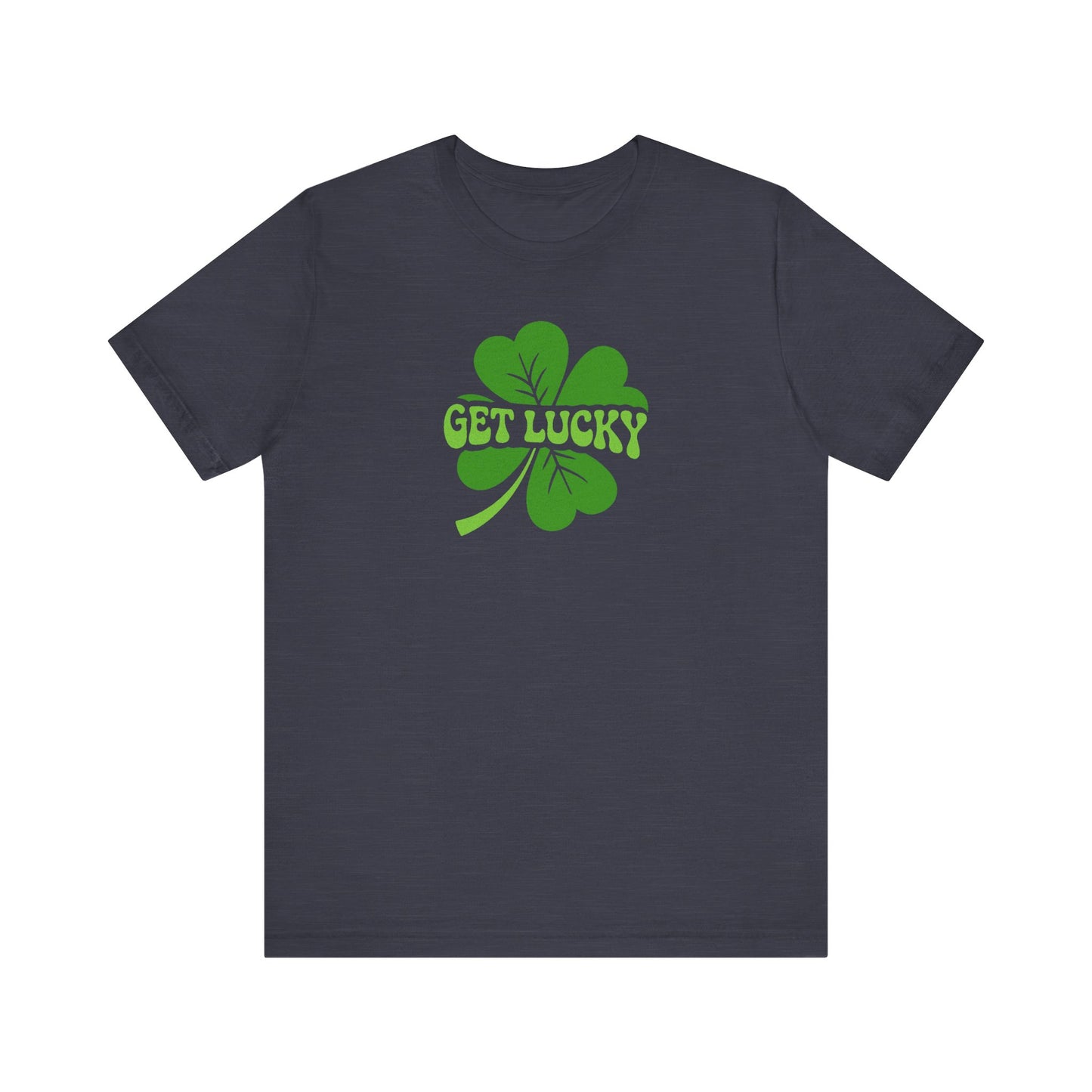 I’m Up All Night to Get Lucky — St. Patrick's Retro Tee (Dark)