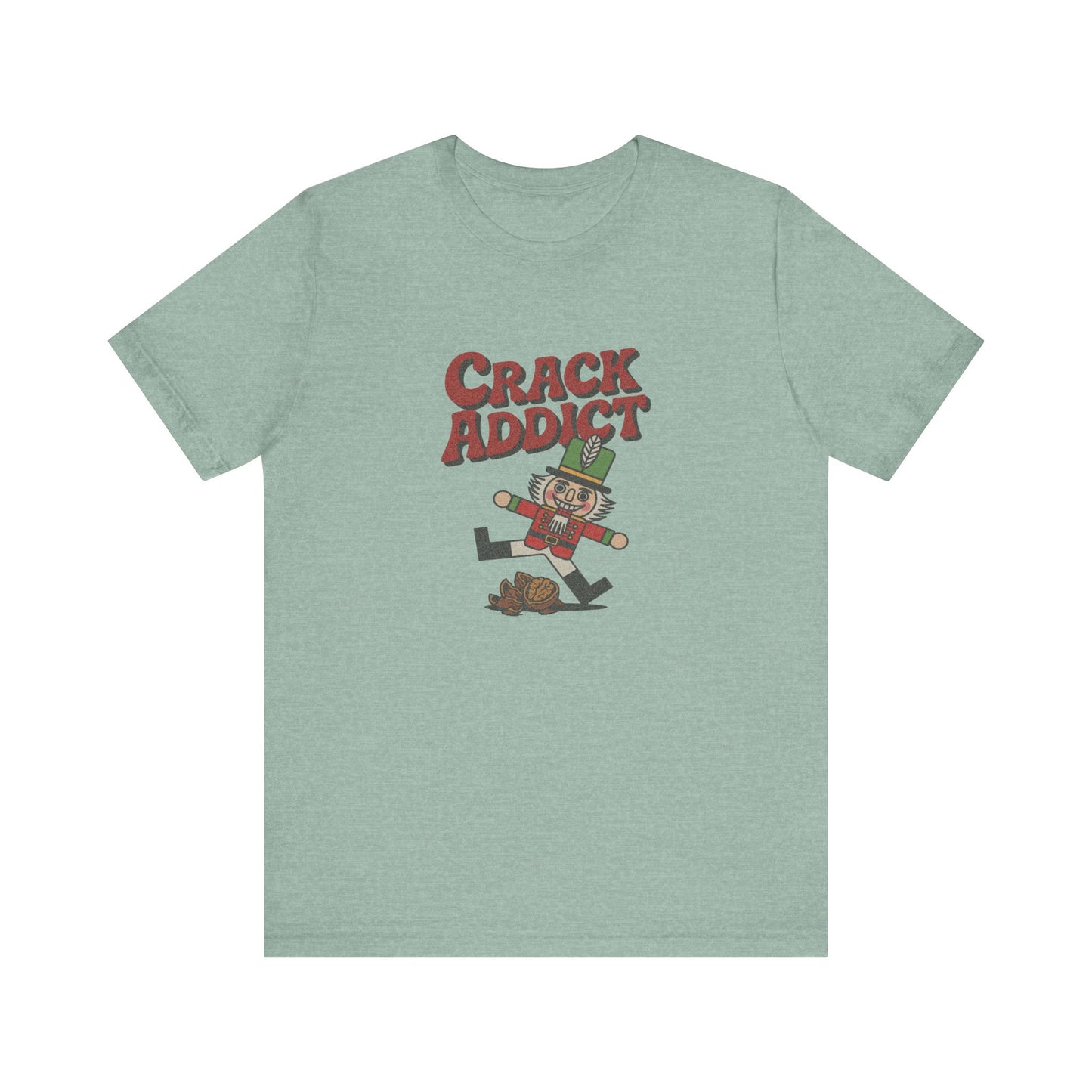 Crack Addict Nutcracker (Unhinged Remix) — Retro Tee (Light)