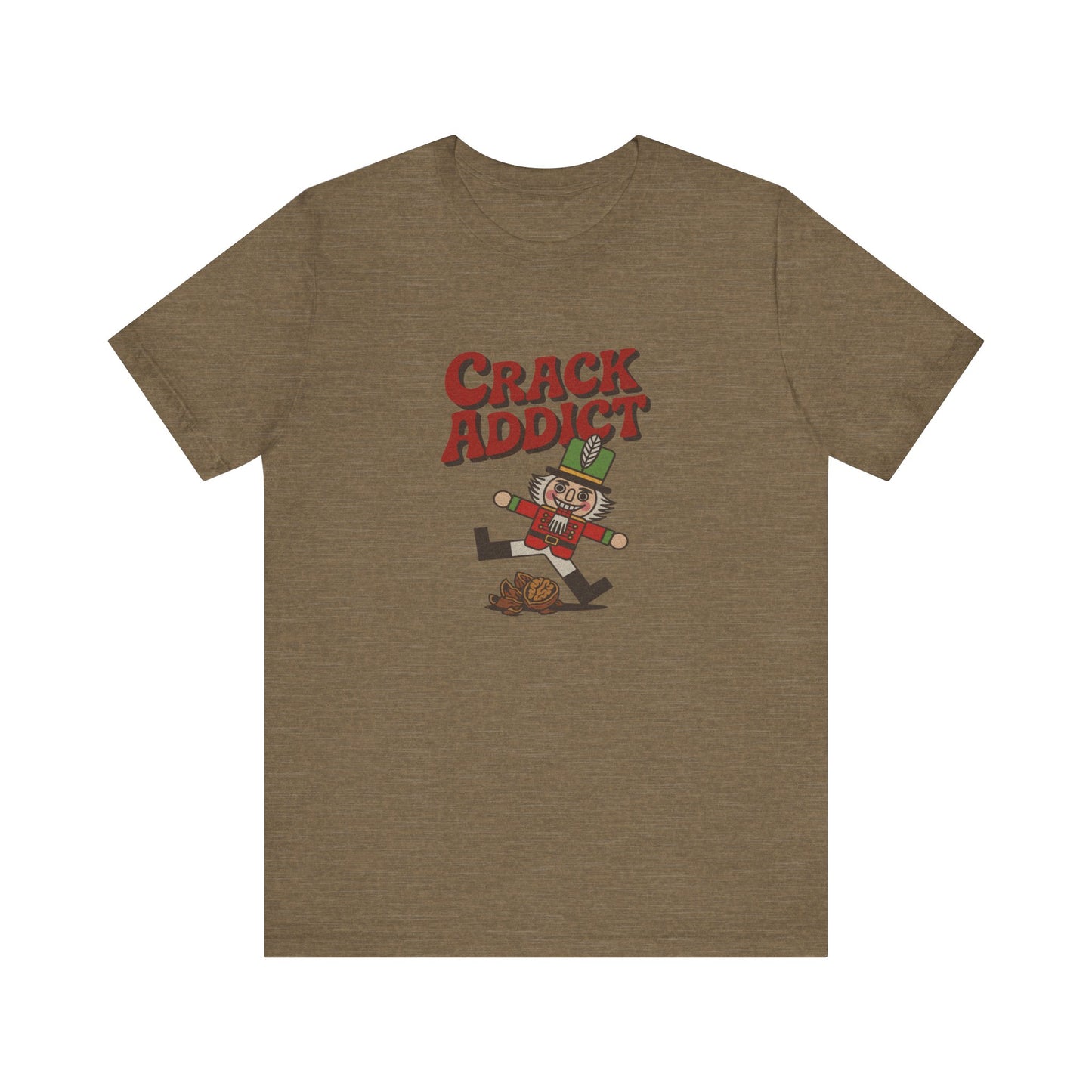 Crack Addict Nutcracker (Unhinged Remix) — Retro Tee (Light)