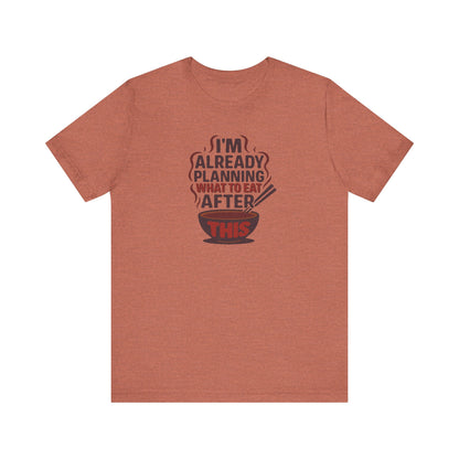 Planning What to Eat After This — Retro Foodie Tee (Light)
