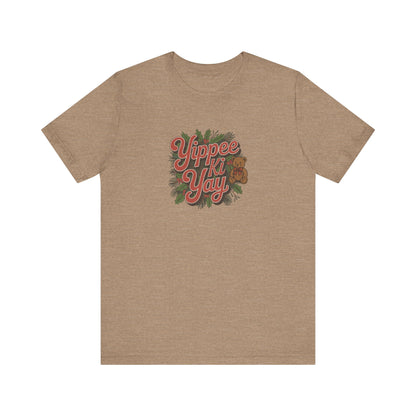Yippee Ki Yay — Die Hard Retro Christmas Tee (Light)