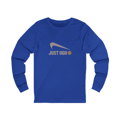 Just Ugh 😒 Athletic Parody — Retro Workout Long Sleeve (Dark)