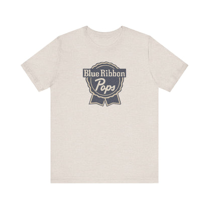 Blue Ribbon Pops Shirt — Funny Dad Gift, Retro Beer Dad Tee