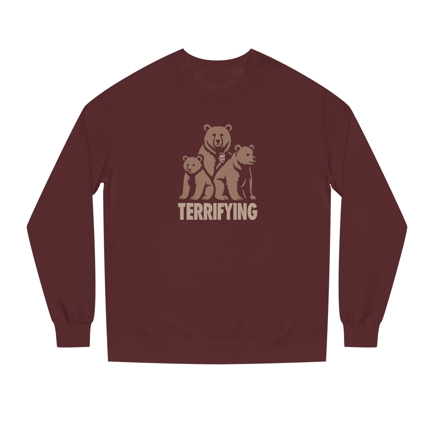 Bears Are Terrifying — Retro Silhouette Sweatshirt (Dark)