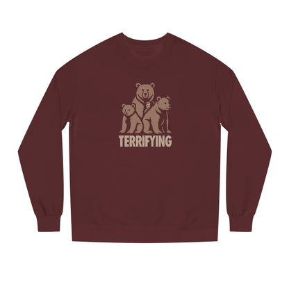 Bears Are Terrifying — Retro Silhouette Sweatshirt (Dark)