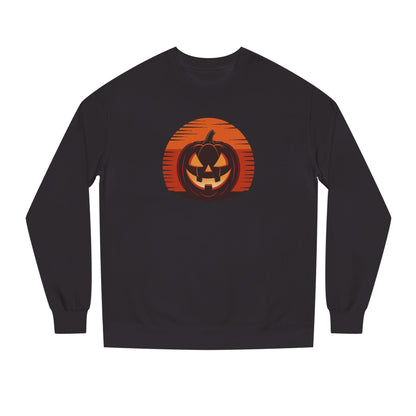 Retro Jack: Sliced Sunset — Halloween Sunset Sweatshirt (Dark)