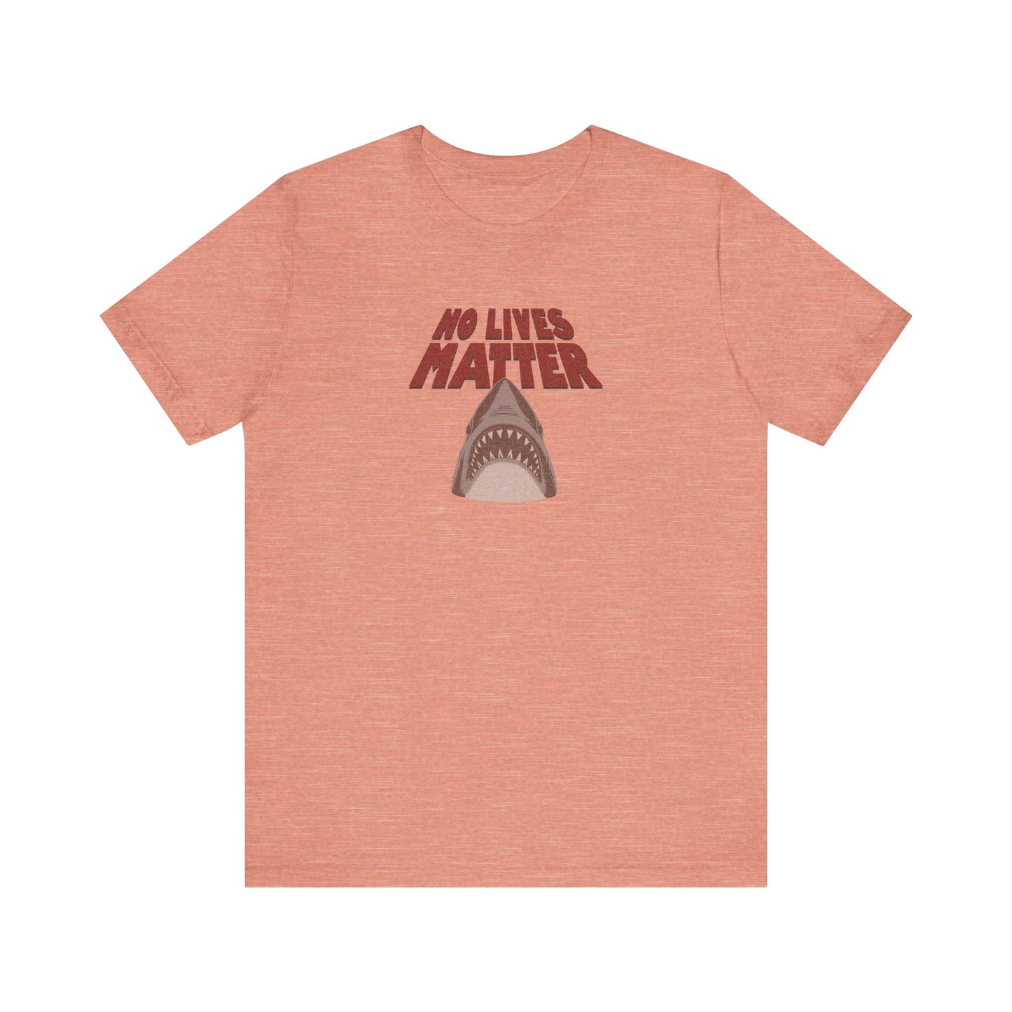 No Lives Matter — Jaws-Inspired Retro Tee (Light)