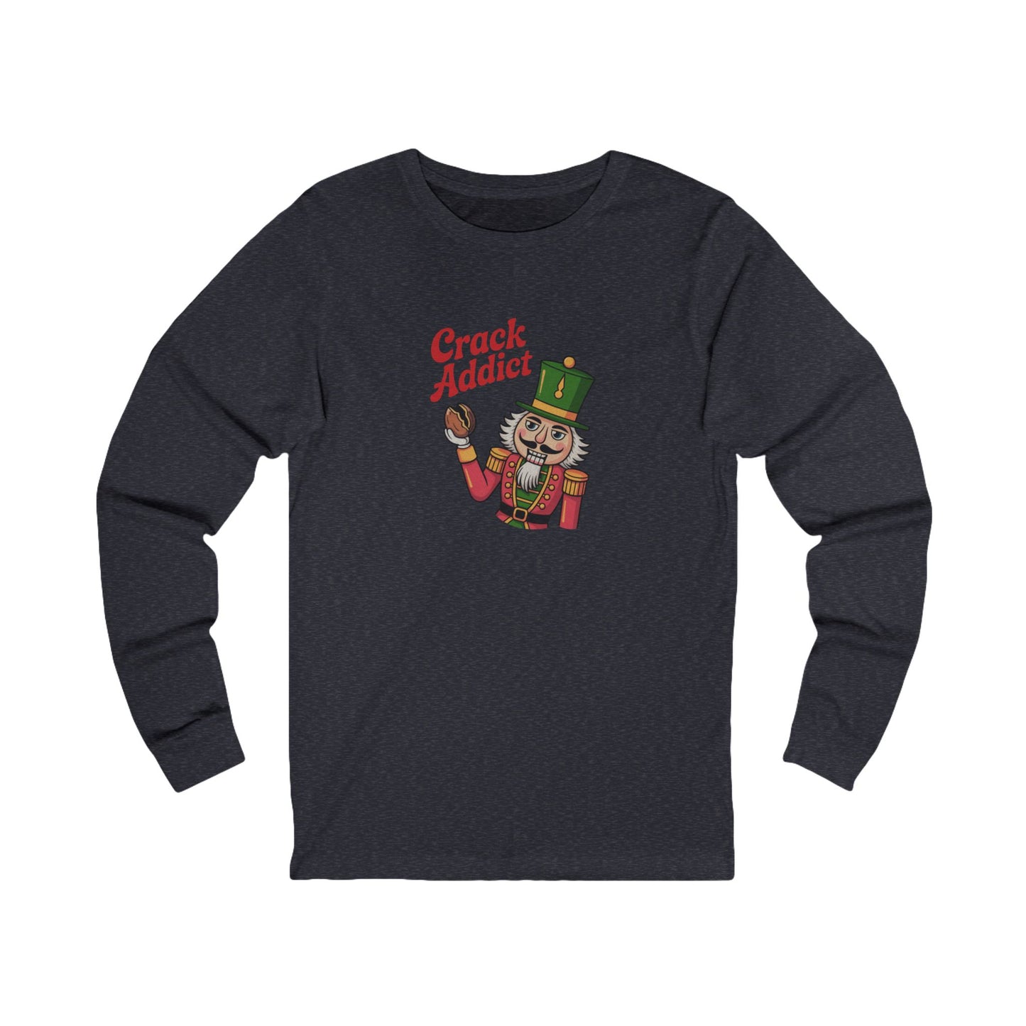 Crack Addict Nutcracker — Vintage Christmas Long Sleeve (Dark)