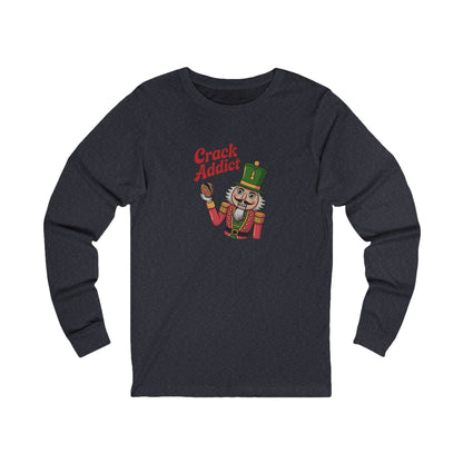 Crack Addict Nutcracker — Vintage Christmas Long Sleeve (Dark)
