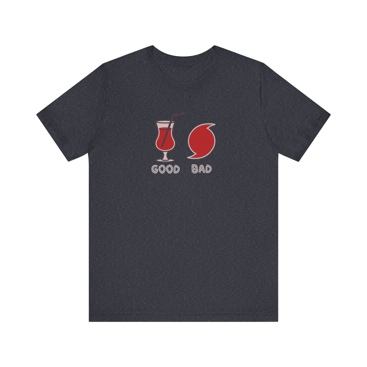 Good Hurricane, Bad Hurricane – Tropical Retro Tee (Dark)