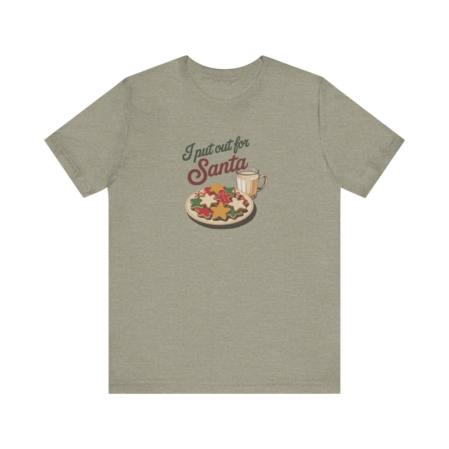 I Put Out for Santa — Retro Christmas Cookies Tee (Light)